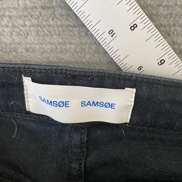 Samsoe Samsoe Jeans Mens 32x28 Black Cosmo Tapered Leg Zipper FlyCasual Stretch - Picture 7 of 9
